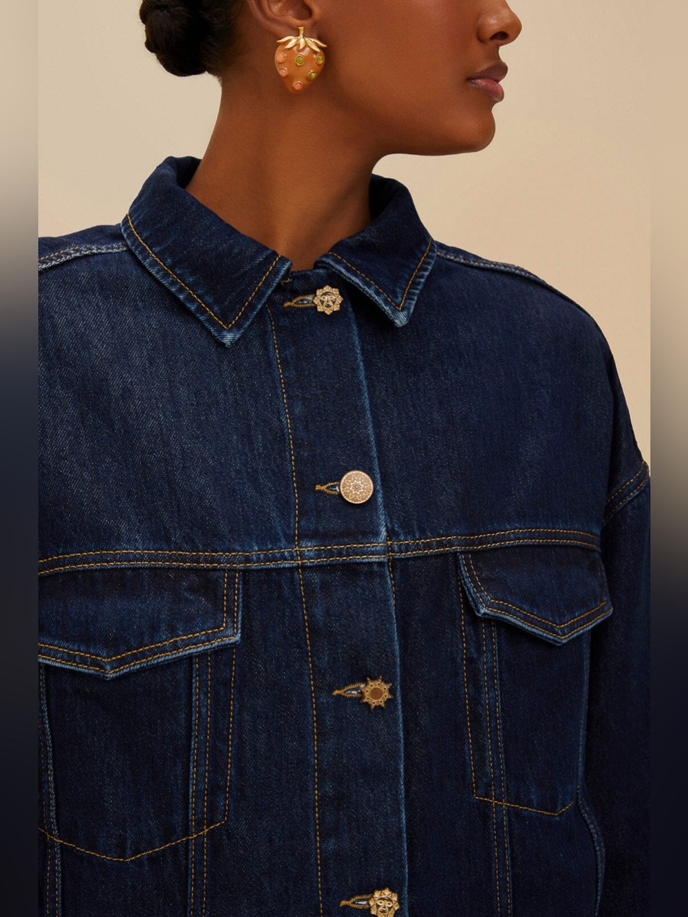 Farm Rio: Basic Jacket with Fancy Buttons - Picture 4 of 11